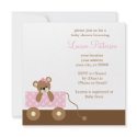 Pink Bear invitation