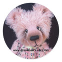 pink bear sticker
