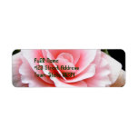 Pink Begonia Flower Return Address Label