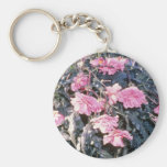 Pink Begonia Tuberosa (Tuberous-Rooted Begonia) fl Key Chain