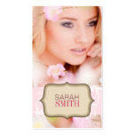 Pink & Beige Photo Business Card