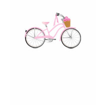 Pink Bicycle with Streamers t-shirts by trennea Pink Bicycle with Streamers t-shirts