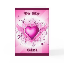 Pink Biker Chic Valentine's Day Card