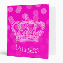 Pink Binder, Pink Crown, Princess