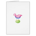 Pink Bird Card by floatinglemons Pink Bird Card