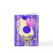 Pink Bird Notecard