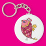 Pink Bird With Scales Keychain Pink Bird With Scales Keychain