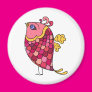 Pink Bird With Scales Refrigerator Magnet Pink Bird With Scales Refrigerator Magnet