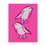 'pink birds' digital painting Postcard 'pink birds' digital painting Postcard