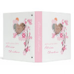 Pink Birds & Flowers Photo Baby Girl Album 2 Binders