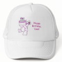Pink Birthday Teddy Bear Party Theme hats by jabranam Pink Birthday Teddy Bear Party Theme hats