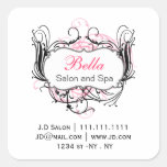 pink, black and white Chic Business stickers
