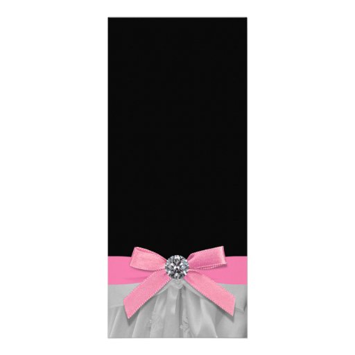 Pink Black Baby Girl Shower Personalized Invites