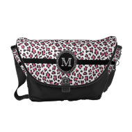 Pink black cheetah monogram Rickshaw messenger bag rickshawmessengerbag
