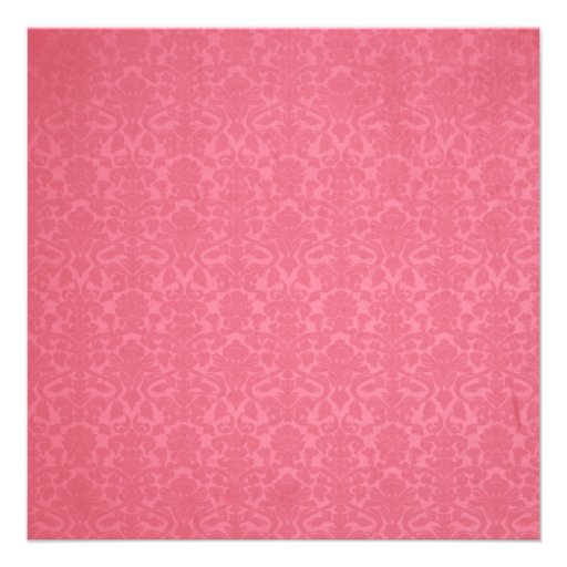 Pink Black Damask High Heels Sweet 16 Party Personalized Invites