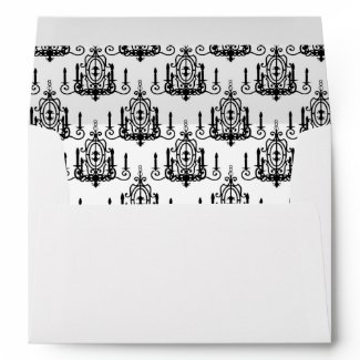 Pink Black Eiffel Tower Paris Poodle Envelope envelope
