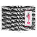 Pink & Black Fascinator With Hat Stand Houndstooth binder