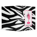 Pink & Black Fascinator With Hat Stand Zebra Print binder