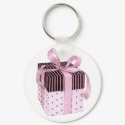 Pink & Black Gift Keychain