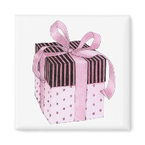 Pink & Black Gift Magnet