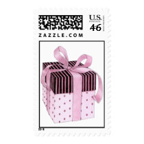 Pink & Black Gift Stamp by floatinglemons Pink & Black Gift Stamp