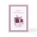 Pink & Black Gift Valentine's Card