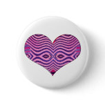 pink black heart buttons