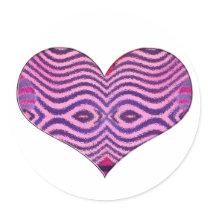 pink black heart stickers