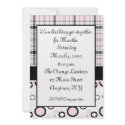 Pink Black Invitation