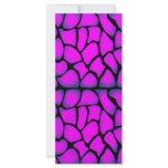 Pink & Black Pattern Rack Card Template