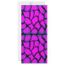 Pink & Black Pattern Rack Card Template