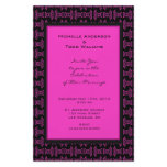 Pink Black Pattern Wedding flyers