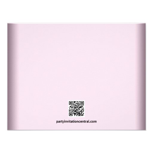 Pink Black Photo Sweet 16 Birthday Party Custom Invitation