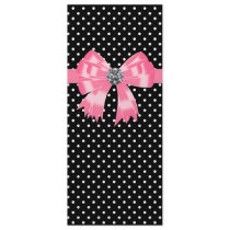 Pink Black Polka Dot Wedding Program Template Custom Invitation
