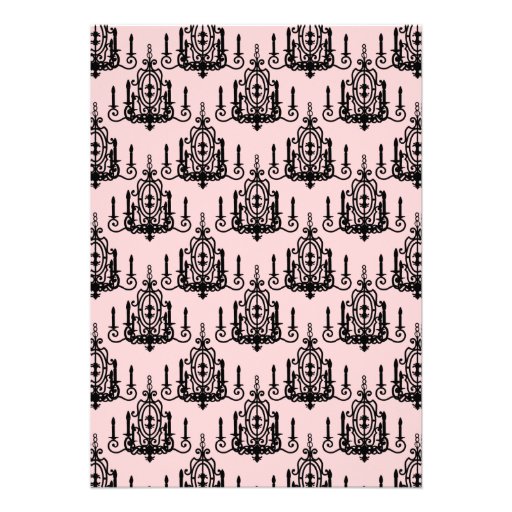 Pink Black Poodle Paris Girls Birthday Party Personalized Invite