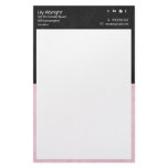 Pink &amp; black retro Stationery - Social Icons