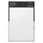 Pink &amp; black retro Stationery - Social Icons