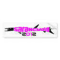 Pink Black SarahCuda Bumper Sticker bumper stickers