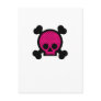 Pink & Black Skull Postcards