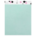 Pink &amp; Black Stationery Personalized Letterhead