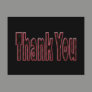 pink black thank you