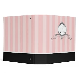 Pink & Black Vintage Styled #2 binder