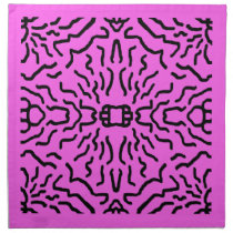 Pink & Black Whimsical Sweet Chic Napkins