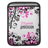 Pink Black White Floral Rickshaw Sleeve rickshawsleeve