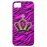 Pink & Black Zebra Princess iPhone 5 Case