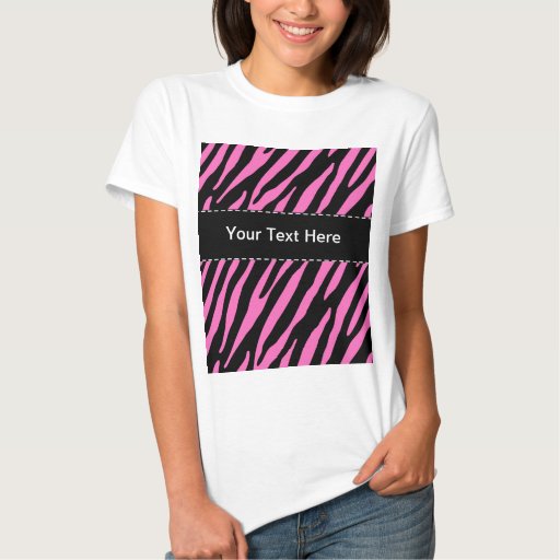 pink and black zebra print shirt