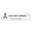 Pink/Blk Ribbon,Bumper Sticker bumper stickers