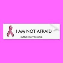 Pink/Blk Ribbon,Bumper Sticker bumper stickers