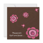 Pink Blob Flowers Invite