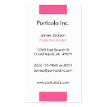 Pink Block Plain Business Cards business cards
